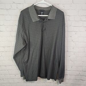 Men's KnightsBridge longsleeve polo shirt, size XL